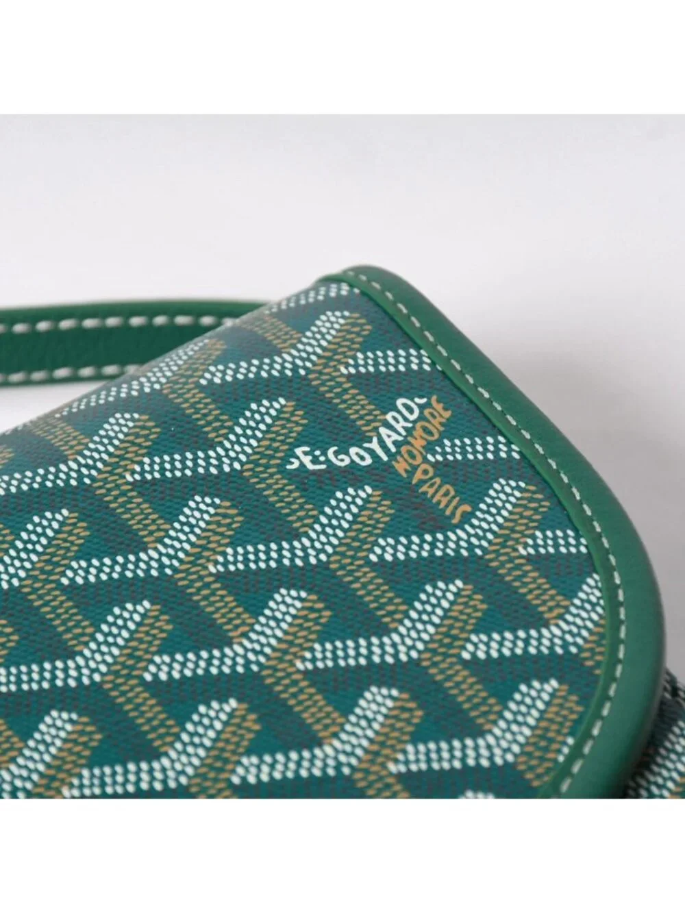 Goyard Cup Vert PM Shoulder Bag Green Silver